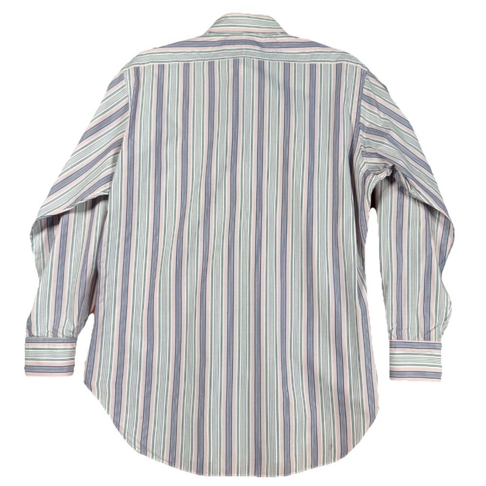 Ralph Lauren Classic Fit Striped Button-Down Shirt Men 15.5 Pink Blue - Picture 2 of 13